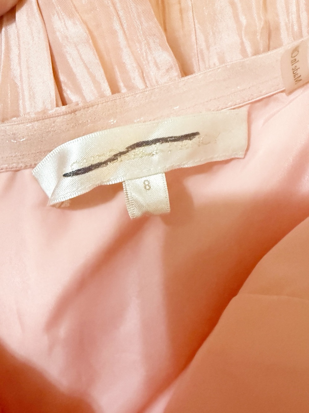 LoveShackFancy Katrina Sunrise Sorbet Ruffle Pleated Crinkle Maxi Dress size 8 - Picture 9 of 10